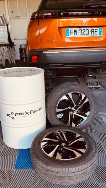 Réparation de jante alu de Peugeot