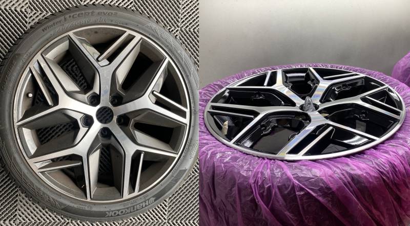 Équipe PdrX-Center en train de réparer une jante alu à Marseille