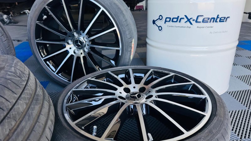 Réparation de jantes Tesla éraflées à Gémenos et Marseille